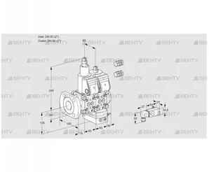 VCG3E50F/50R05LGEWR3/PP3-/PPPP (88106858) Клапан с регулятором соотношения Kromschroder