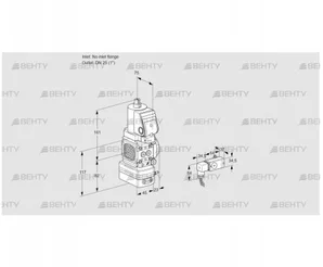 VAG1T-/25N/NKSRAA (88029388) Газовый клапан с регулятором соотношения Kromschroder