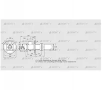 BIC 100RB-500/535-(109)E (84033269) Газовая горелка Kromschroder