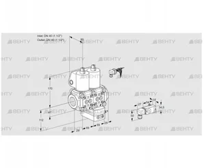 VCG2E40R/40R05NGKWL/MMPP/-3PP (88103956) Клапан с регулятором соотношения Kromschroder