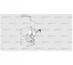 VAS125/-R/NW (88003153) Газовый клапан Kromschroder