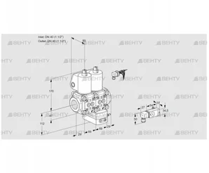 VCG2E40R/40R05NGKWL/PPPP/PP-2 (88104018) Клапан с регулятором соотношения Kromschroder