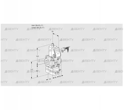 VAG125R/NKAN (88007570) Газовый клапан с регулятором соотношения Kromschroder