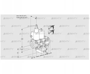 VCH1E20R/20R05LHEVWL6/PPPP/PPPP (88107504) Клапан с регулятором расхода Kromschroder