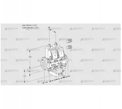 VCG2E40R/40R05NGEVWR3/MMMM/PPPP (88103751) Клапан с регулятором соотношения Kromschroder