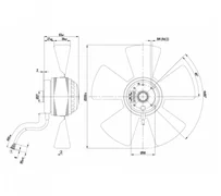 Осевой вентилятор ebmpapst A2D250AA0201
