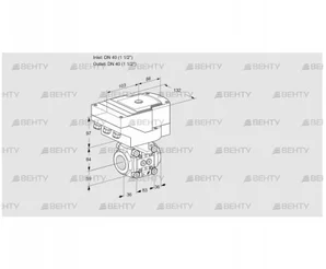 IFC3T40/40N05-32PPPP/20-30Q3E-I (88302820) Регулирующий клапан с сервоприводом Kromschroder