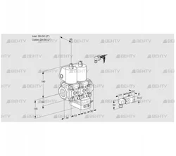 VCG3E50R/50R05NGEWL/2-PP/2-MM (88104277) Клапан с регулятором соотношения Kromschroder