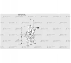 VAD120R/NW-100A (88012891) Газовый клапан с регулятором давления Kromschroder