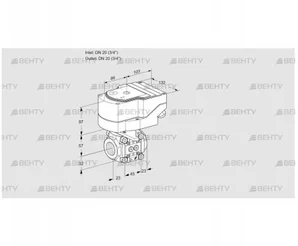 IFC1T20/20N05-15PPPP/20-30Q3E (88301460) Регулирующий клапан с сервоприводом Kromschroder