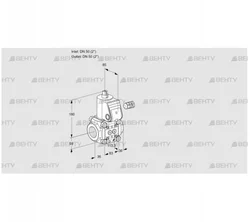 VAS350R/NQ (88000051) Газовый клапан Kromschroder