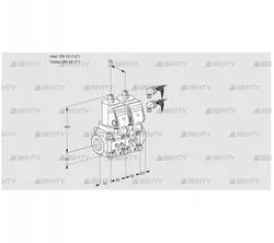 VCS1E15R/25R05NNQGR8/MMPP/PPPP (88107574) Сдвоенный газовый клапан Kromschroder