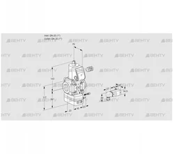 VAG125R/NWAE (88000442) Газовый клапан с регулятором соотношения Kromschroder