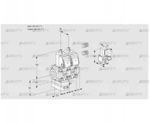 VCD1E25R/25R05D-25NWR3/PPPP/PPBY (88104618) Регулятор давления Kromschroder