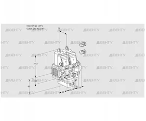 VCD1E20R/20R05FND-100VWR3/PPPP/PPPP (88101269) Регулятор давления Kromschroder