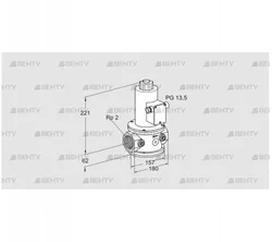 VG 50/39R10NQ33 (85261400) Запорный газовый клапан Kromschroder