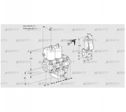 VCG1E25R/25R05NGEVWL/PPZS/PPPP (88104600) Клапан с регулятором соотношения Kromschroder