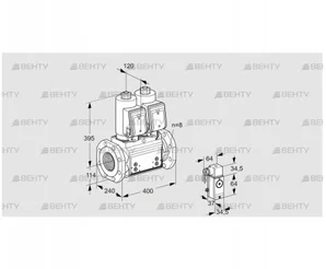 VCS9T125A05NNASRB/PPPP/3-P3 (88205388) Сдвоенный газовый клапан Kromschroder