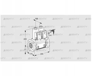 VCS665F05NNWRB/PPPP/PPPP (88203560) Сдвоенный газовый клапан Kromschroder