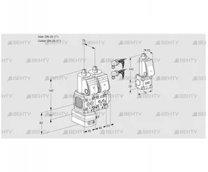 VCD1E25R/25R05FD-25NWR6/PPMM/PPZS (88104085) Регулятор давления Kromschroder