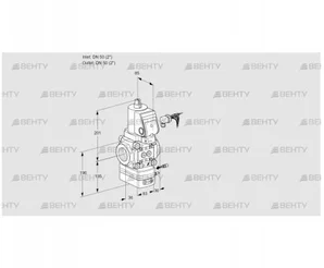 VAG350R/NWSRAE (88013126) Газовый клапан с регулятором соотношения Kromschroder