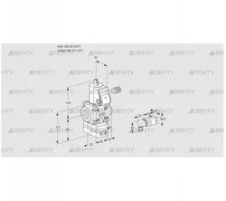 VAD120/15R/NW-50B (88007385) Газовый клапан с регулятором давления Kromschroder