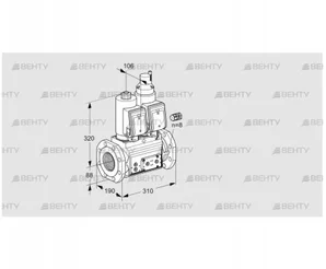 VCS780F05NLKGR3E/PPPP/PPPP (88207679) Сдвоенный газовый клапан Kromschroder