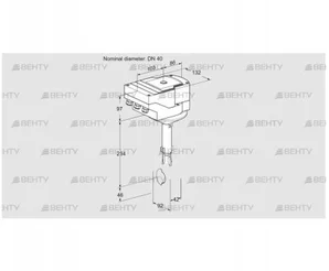 IBH40Z01A/40A2AR10 (88302424) Дроссельная заслонка Kromschroder