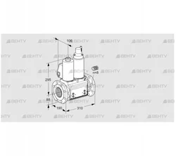 VCS780F05NLWL3B/PPPP/PPPP (88203425) Сдвоенный газовый клапан Kromschroder