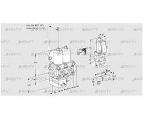 VCG2E40R/40R05GENWL/3-ZS/4-PP (88104669) Клапан с регулятором соотношения Kromschroder