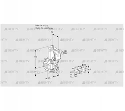 VAS125/-R/NW (88007875) Газовый клапан Kromschroder