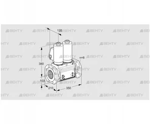 VCS8T100A05NNQSLB/MMPP/MMPP (88204189) Сдвоенный газовый клапан Kromschroder