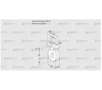 BVG40/25Z05H (88300851) Дроссельная заслонка Kromschroder