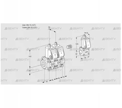 VCS1E15R/15R05NNWR/PPPP/PPBS (88103832) Сдвоенный газовый клапан Kromschroder