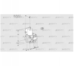 VAS1E25R/25R05NVWL/PP/PP (88106960) Газовый клапан Kromschroder