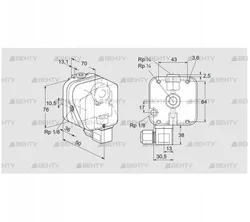 DG 150UG-6K2 (84447523) Датчик-реле давления газа Kromschroder