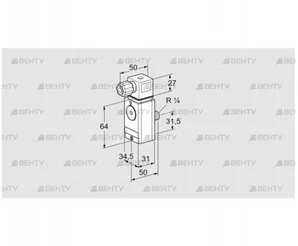 DG 150VC8D-6WG (84448483) Датчик-реле давления газа Kromschroder