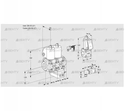 VCG3E50R/50R05NGEWL/PPZS/1--2 (88103244) Клапан с регулятором соотношения Kromschroder