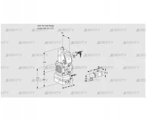 VAG1-/15R/NWBE (88033869) Газовый клапан с регулятором соотношения Kromschroder