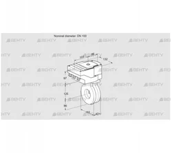 IBA100Z05/20-07W2T (88302169) Дроссельная заслонка Kromschroder