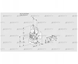 VAD3-/50F/NW-25A (88031721) Газовый клапан с регулятором давления Kromschroder