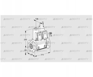 VCS780F05NLWR3B/PPPP/MPPP (88205231) Сдвоенный газовый клапан Kromschroder