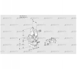 VAG125R/NWAE (88011994) Газовый клапан с регулятором соотношения Kromschroder