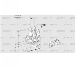 VCV3E50R/50R05NVKWR/2-PP/PPPP (88103341) Клапан с регулятором соотношения Kromschroder