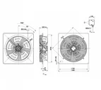 Вентилятор осевой промышленный Ebmpapst W6D630DM0102