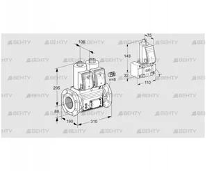 VCS780F05NNWR3E/PPZ-/PPEP (88207006) Сдвоенный газовый клапан Kromschroder