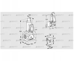 VAS7T80A05LQSRE/3P/B- (88205129) Газовый клапан Kromschroder