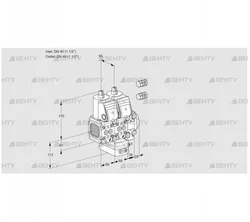 VCG2E40R/40R05FNGEVWR3/PPPP/PPPP (88100700) Клапан с регулятором соотношения Kromschroder