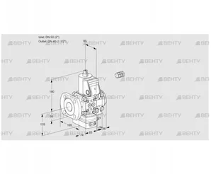 VAD3E50F/40R05D-100VWR/PP/PP (88106234) Газовый клапан с регулятором давления Kromschroder