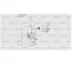 VAG1-/25R/NWAE (88000470) Газовый клапан с регулятором соотношения Kromschroder